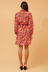 Caroline Morgan Abstract Print Shirt Dress