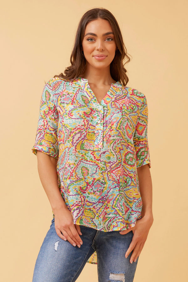 Caroline Morgan Printed Shirt