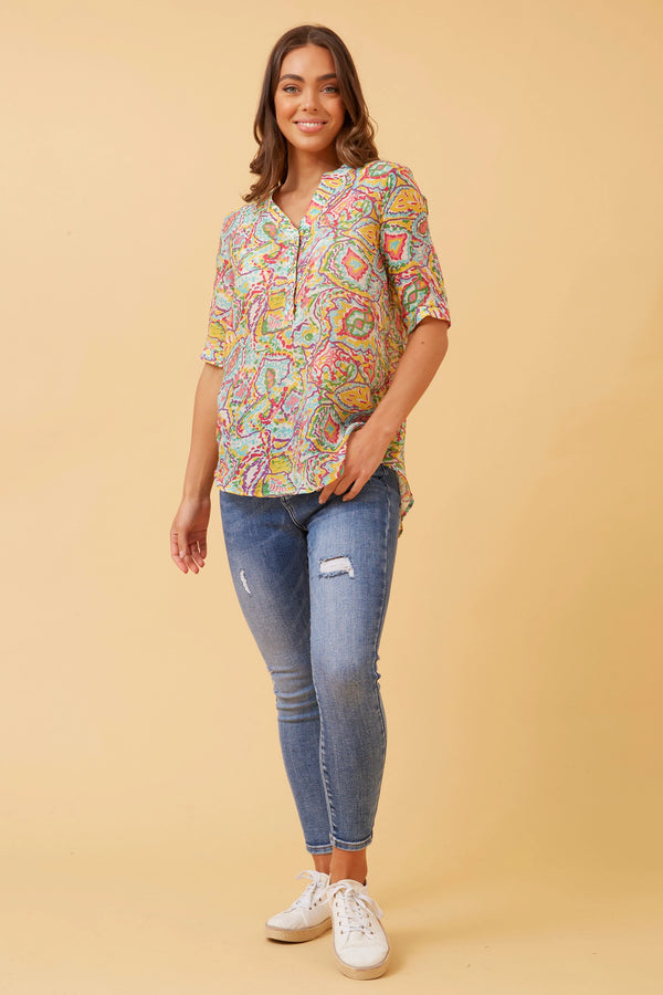 Caroline Morgan Printed Shirt