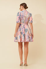 Caroline Morgan Patchwork Print Dress