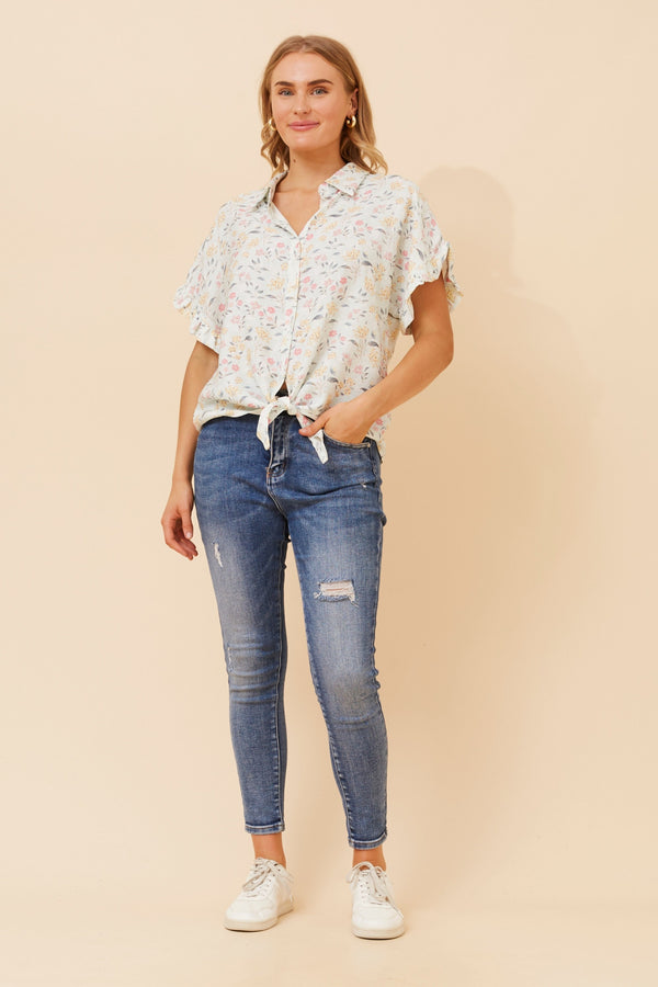 Bottega Floral Printed Shirt