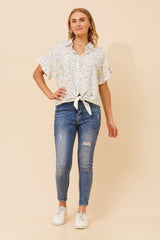 Bottega Floral Printed Shirt