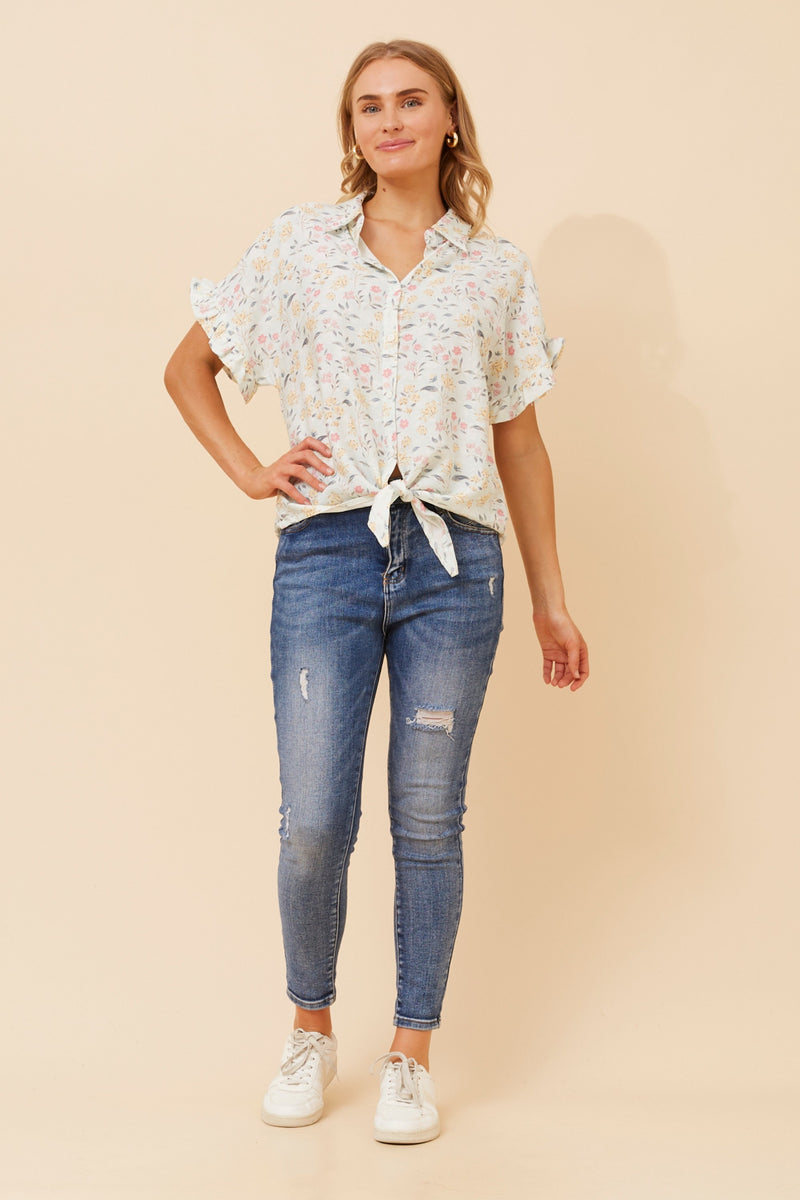 Bottega Floral Printed Shirt