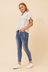 Bottega Floral Printed Shirt
