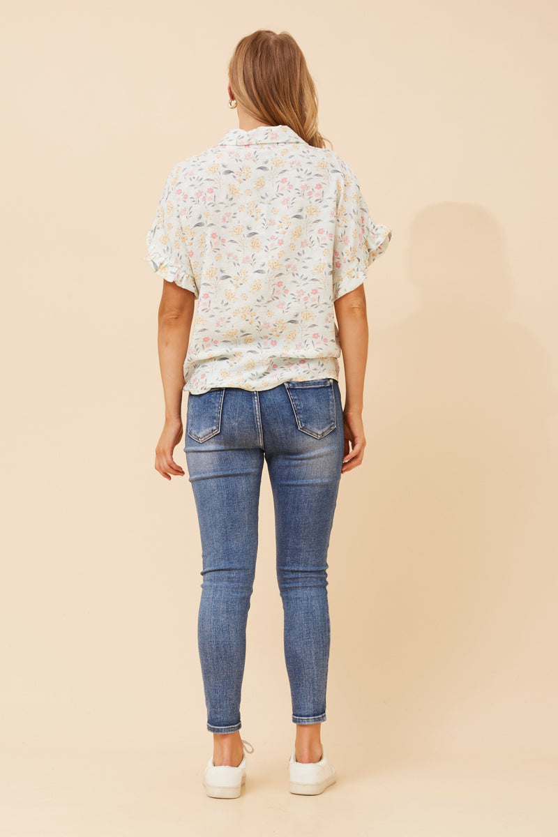 Bottega Floral Printed Shirt