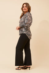 Caroline Morgan Paisley Print Shirt
