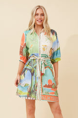 Caroline Morgan Wanderlust Shirt Dress