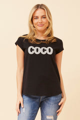 Caroline Morgan Coco Embellished T'Shirt
