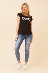 Caroline Morgan Coco Embellished T'Shirt