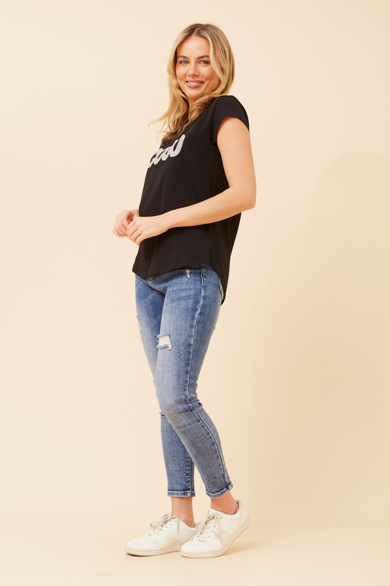 Caroline Morgan Coco Embellished T'Shirt