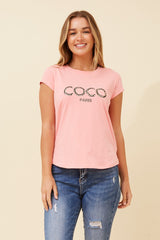 Caroline Morgan Embellished CoCo Tee