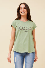 Caroline Morgan Embellished CoCo Tee