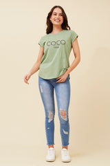 Caroline Morgan Embellished CoCo Tee