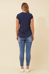 Caroline Morgan Embellished CoCo Tee