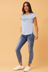 Caroline Morgan Embellished CoCo Tee