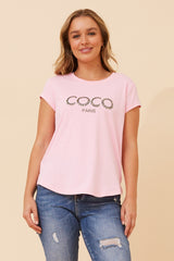 Caroline Morgan Embellished CoCo Tee