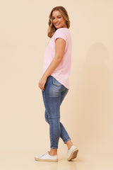 Caroline Morgan Embellished CoCo Tee