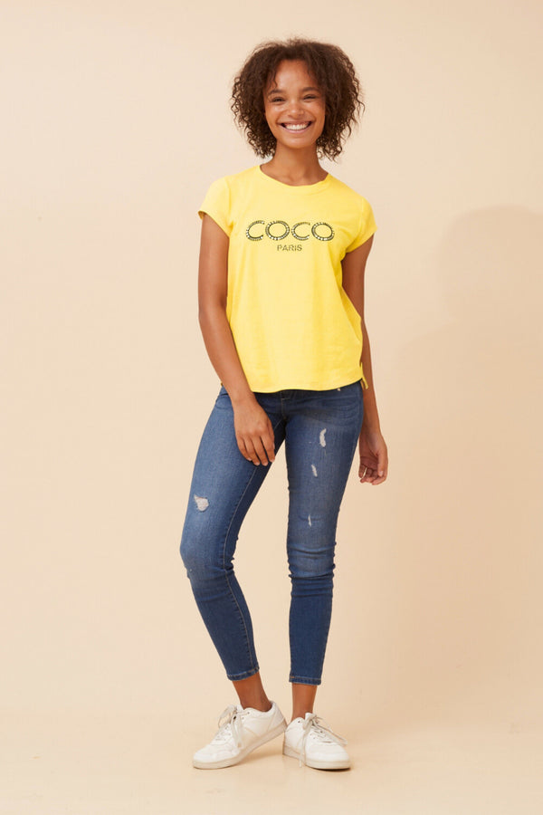Caroline Morgan Embellished CoCo Tee
