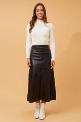 Caroline Morgan Pleather Skirt