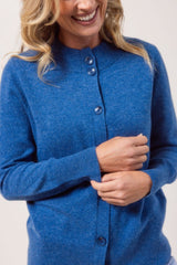 See Saw 100% Merino Wool Mock Neck Cardigan