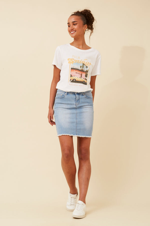 Caroline Morgan Denim Skirt