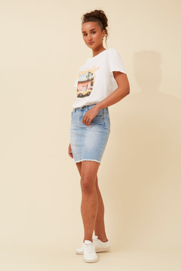 Caroline Morgan Denim Skirt