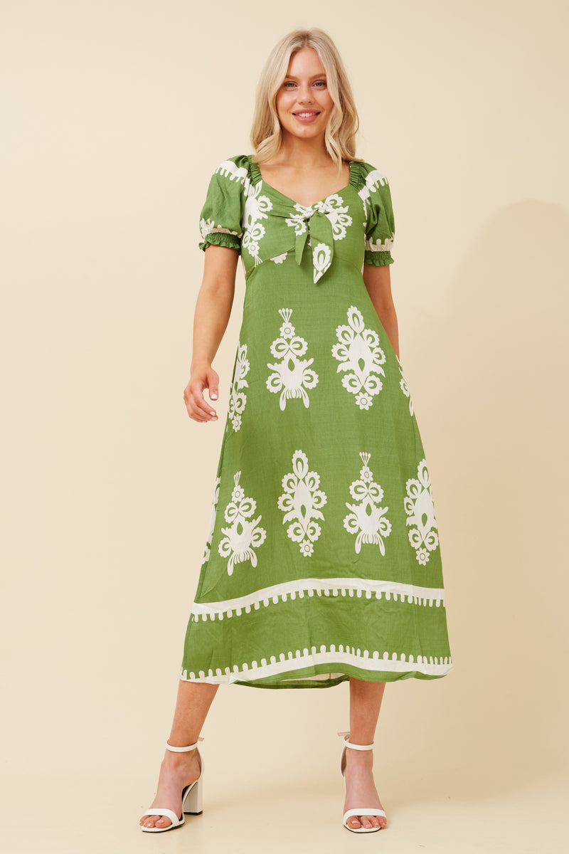 Caroline Morgan BoHo Midi Dress