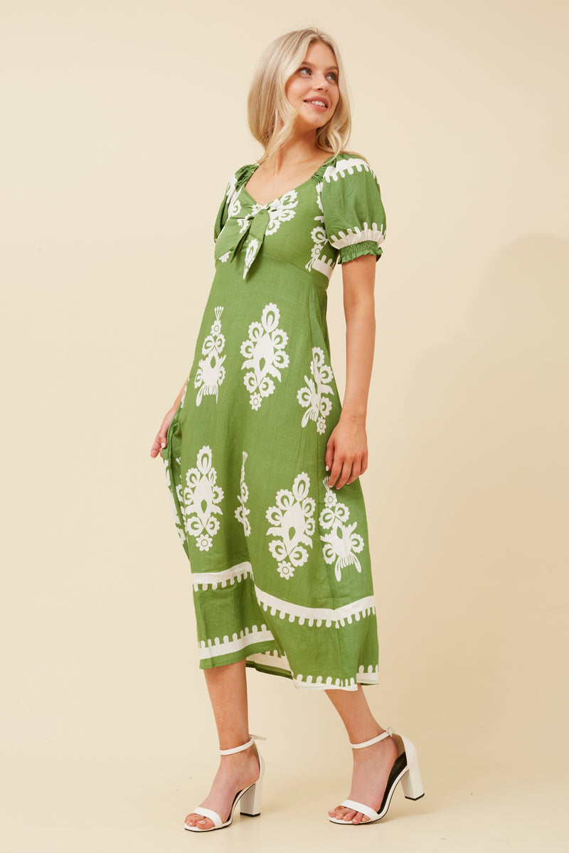 Caroline Morgan BoHo Midi Dress