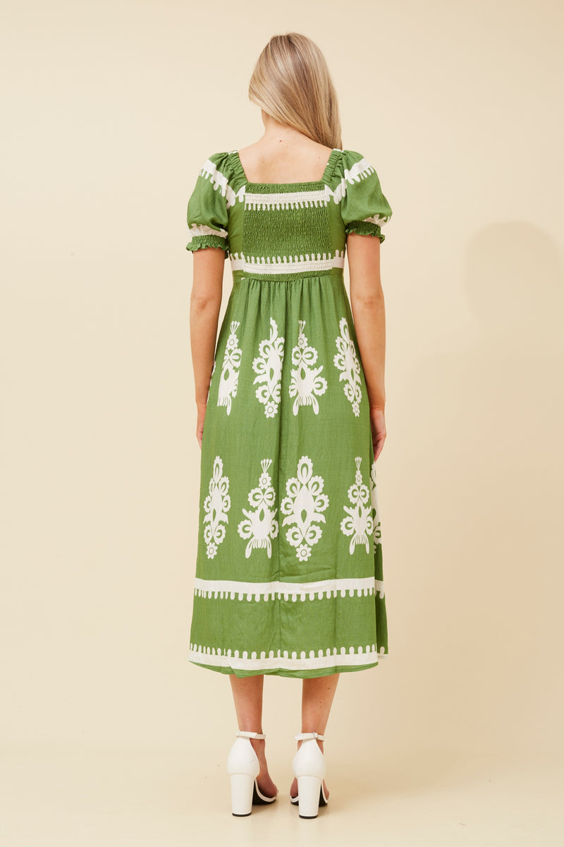 Caroline Morgan BoHo Midi Dress