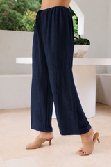 See Saw Linen Blend Drawstring Pant