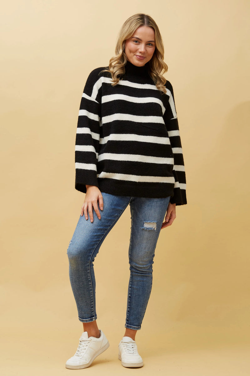Caroline Morgan Stripe Knit Jumper