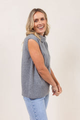 See Saw 100% Merino Wool Side Split Vest