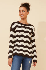 Caroline Morgan Stripe Knit Jumper