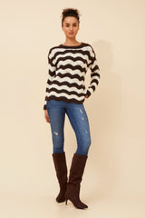 Caroline Morgan Stripe Knit Jumper