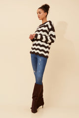 Caroline Morgan Stripe Knit Jumper