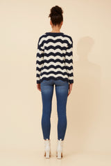 Caroline Morgan Stripe Knit Jumper