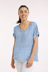 Love From Italy Short Sleeve Calypso Top