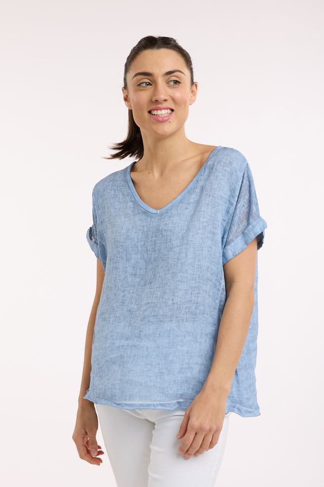 Love From Italy Short Sleeve Calypso Top