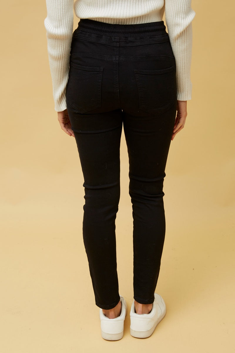 Caroline Morgan Denim Joggers