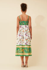 Caroline Morgan Bird Print Dress