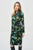 Joseph Ribkoff Silky Knit Abstract Wrap Dress
