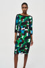 Joseph Ribkoff Bohemian Abstract Midi Dress