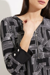 Joseph Ribkoff Abstract Print Top