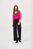 Joseph Ribkoff Draped Neckline 3/4 Sleeve Top
