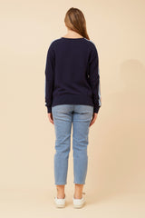 Caroline Morgan Multi Stripe Colour Jumper