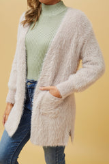 Caroline Morgan Eyelash Knit Cardigan