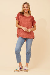 Bottega Linen Top