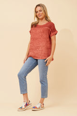 Bottega Linen Top