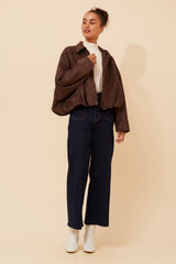 Caroline Morgan Faux Suede Jacket