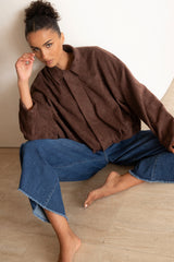 Caroline Morgan Faux Suede Jacket